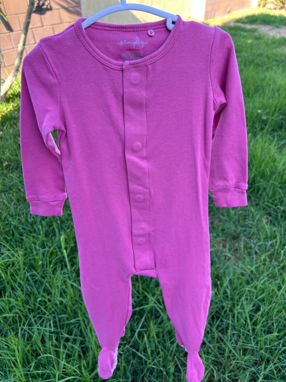 Magnetic Me Pink Footed One-Piece Pajamas